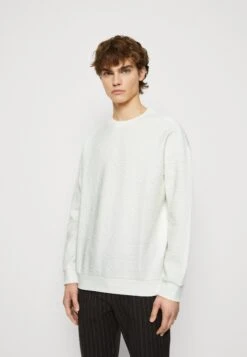 YOURTURN Tribal Embossed Unisex - Sweater - Off White