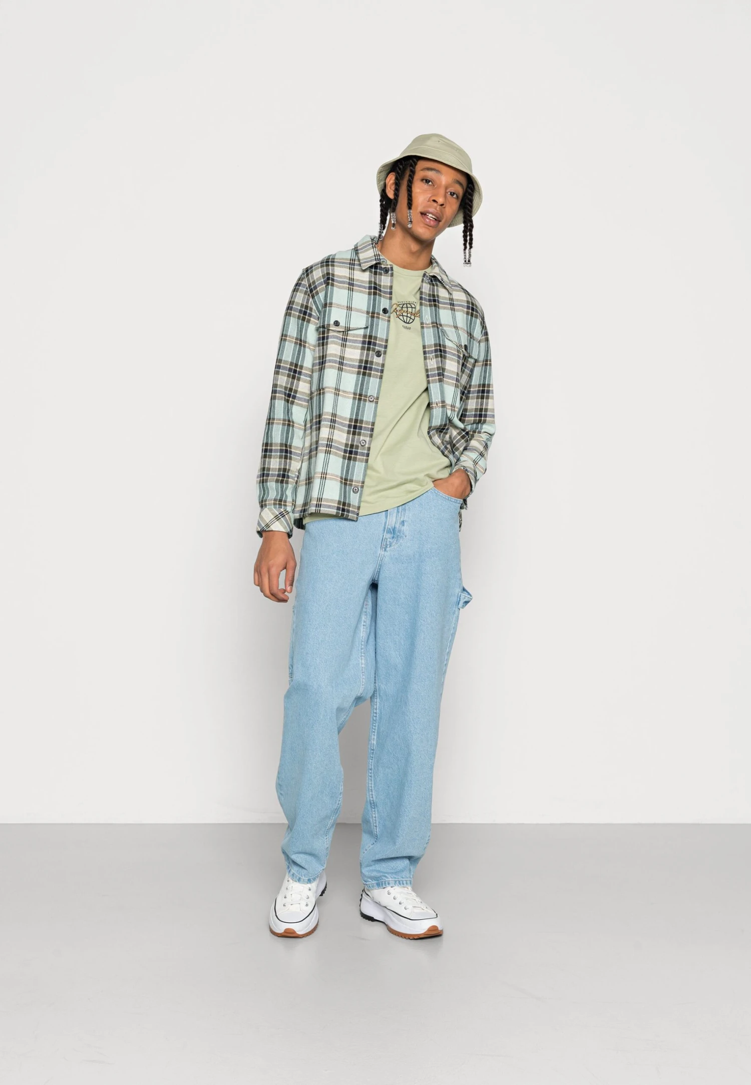 YOURTURN Unisex - Relaxed Fit Jeans - Light Blue Denim 2 YOURTURN Unisex - Relaxed Fit Jeans - Light Blue Denim - Afbeelding 2