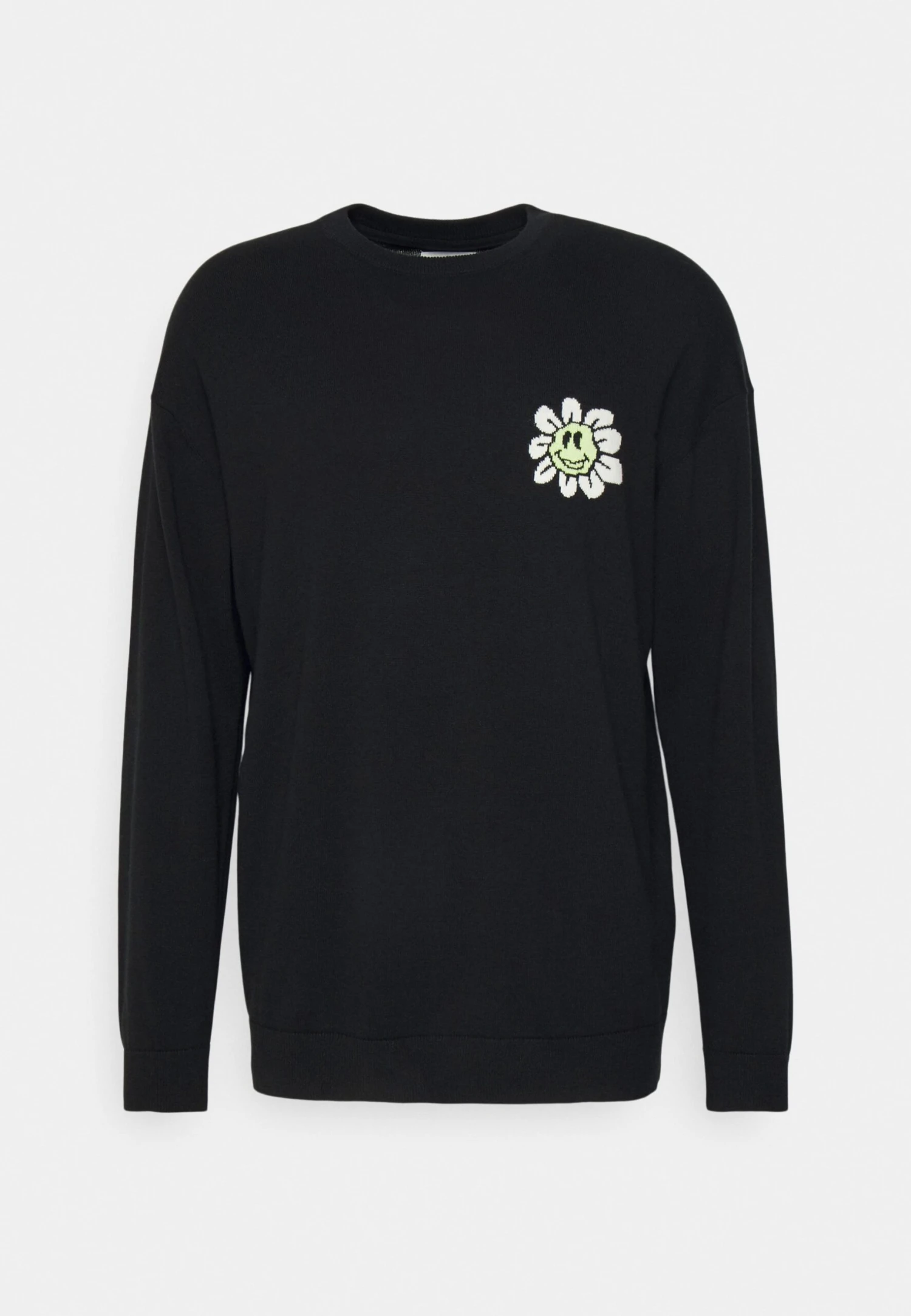 YOURTURN Crewneck With A Flower - Trui - Black 5 YOURTURN Crewneck With A Flower - Trui - Black - Afbeelding 5