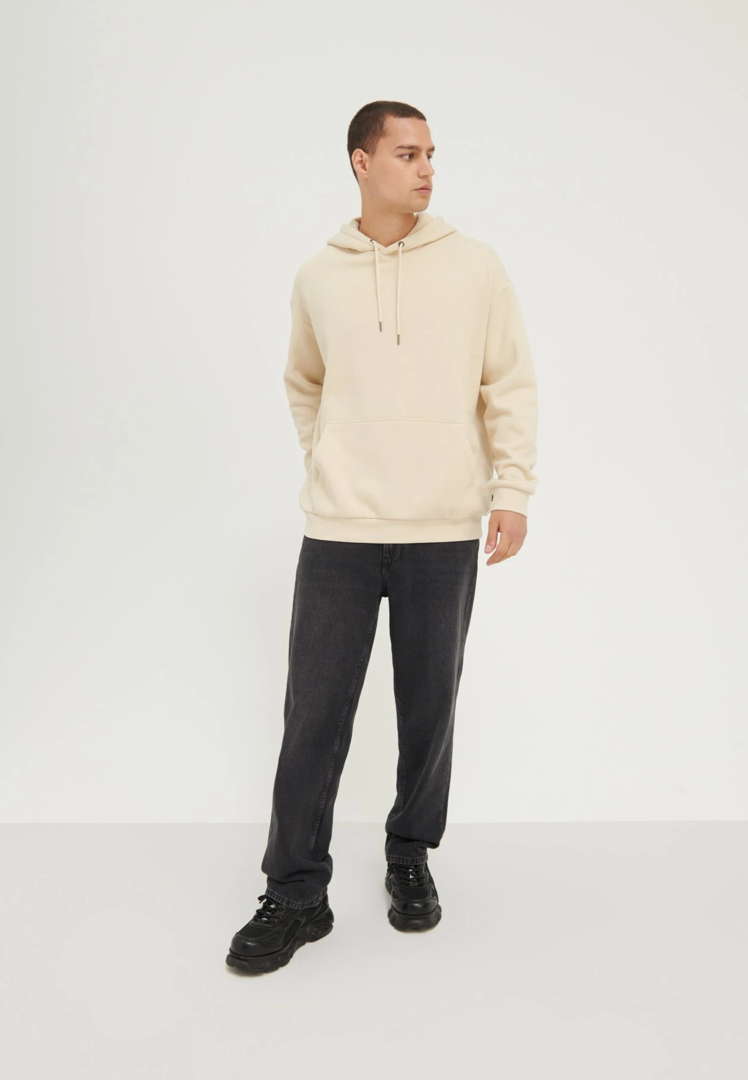 YOURTURN Unisex - Hoodie - Beige 2 YOURTURN Unisex - Hoodie - Beige - Afbeelding 2