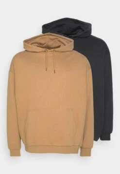YOURTURN 2 Pack Unisex - Hoodie - Light Brown/Black -YOURTURN Winkel 3e28ed96a7cb4567bda76f0b67940a61