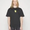 YOURTURN Pokemon Pikachu Unisex - T-Shirt Print - Black