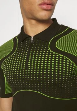 YOURTURN Unisex - Poloshirt - Black/Green -YOURTURN Winkel 55d461bd263e4076ade0a1ccce803e32