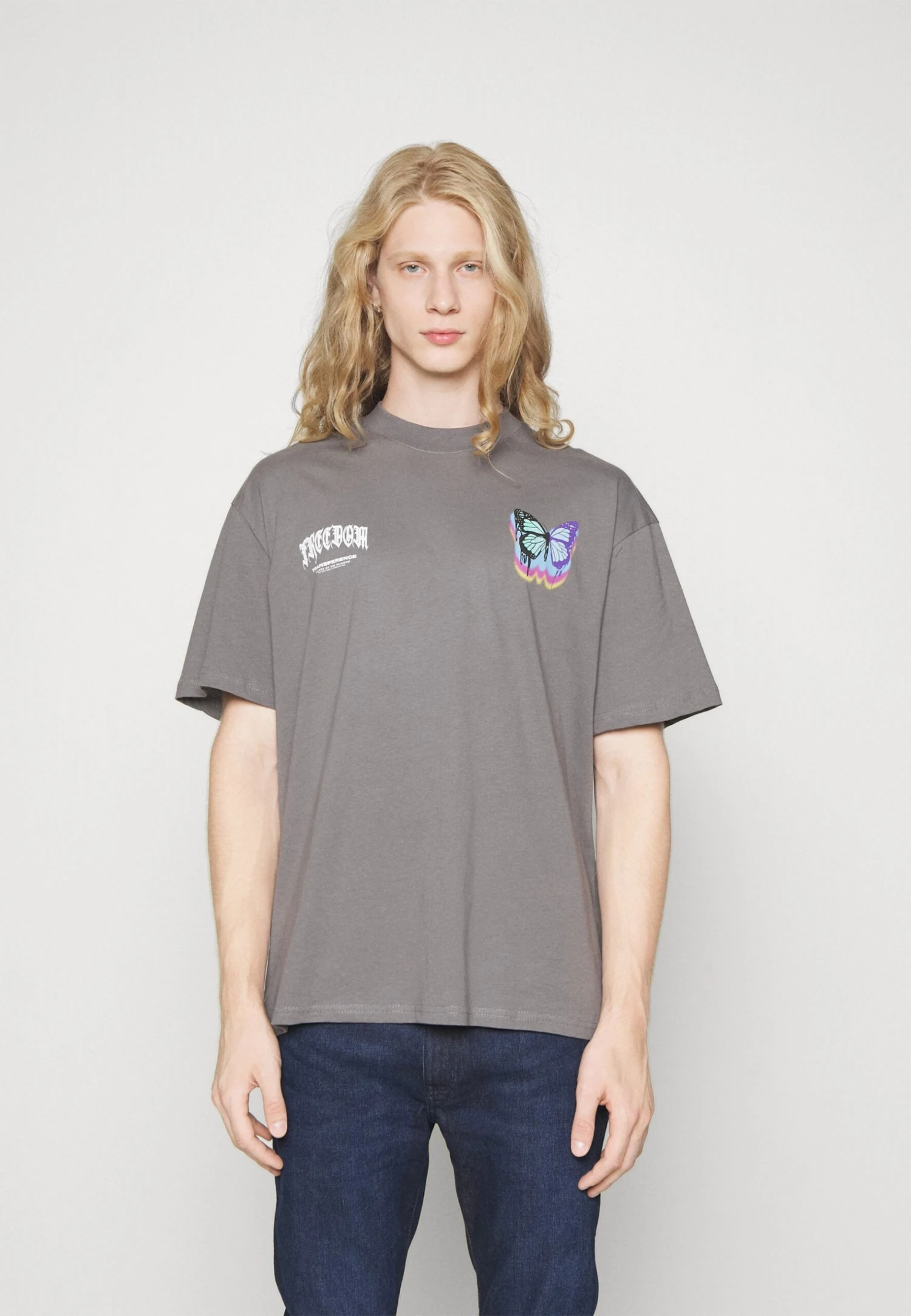 YOURTURN Unisex - T-Shirt Print - Dark Grey 3 YOURTURN Unisex - T-Shirt Print - Dark Grey - Afbeelding 3