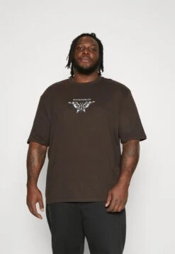 YOURTURN T-Shirt Print - Brown