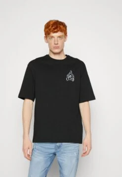 YOURTURN Unisex - T-Shirt Print - Black