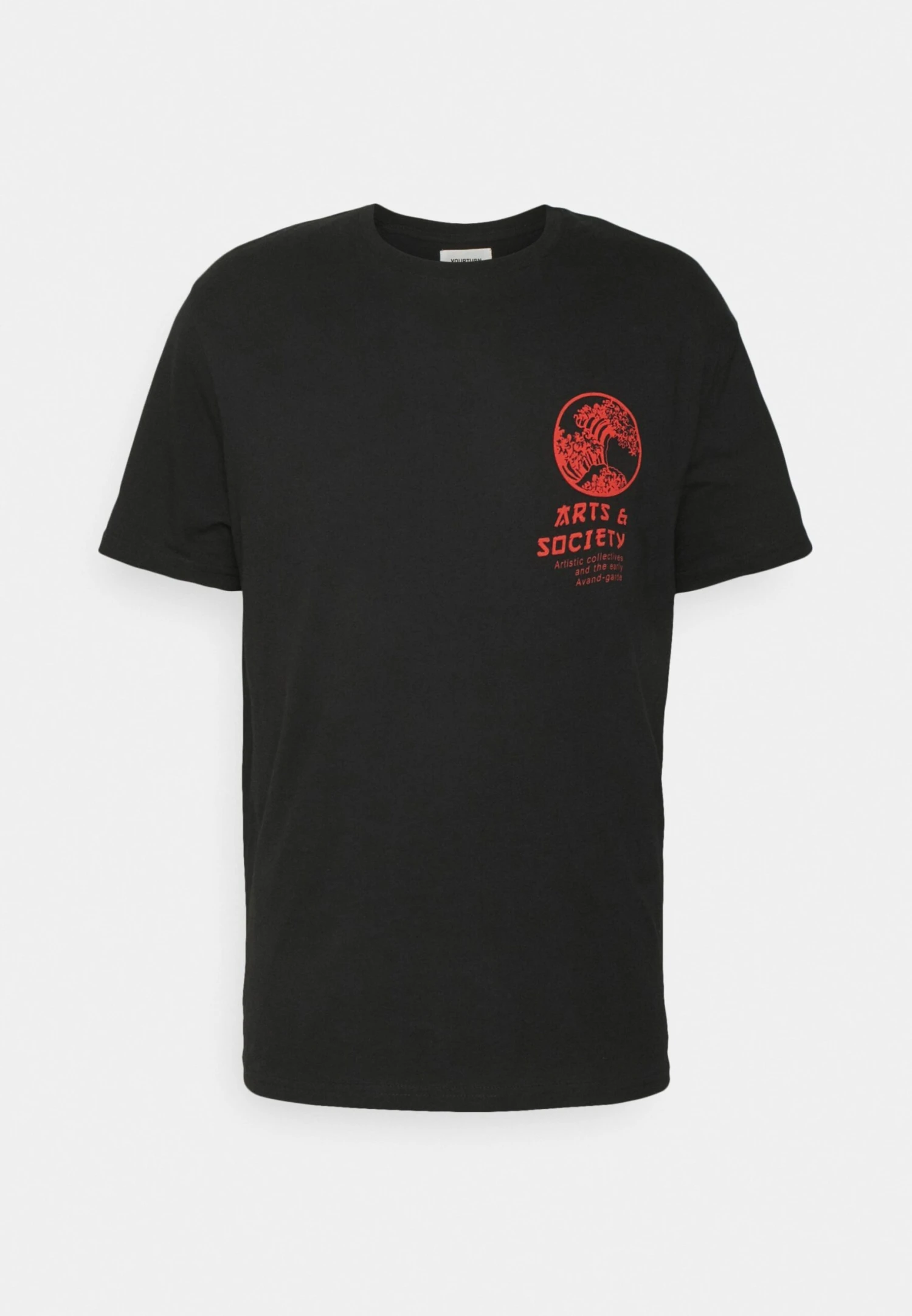 YOURTURN T-Shirt Print - Black 2 YOURTURN T-Shirt Print - Black - Afbeelding 2