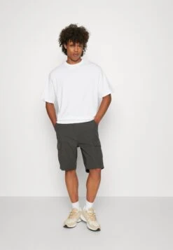 YOURTURN 3Pack Unisex - T-Shirt Basic - White/Dark Grey /Dark Brown