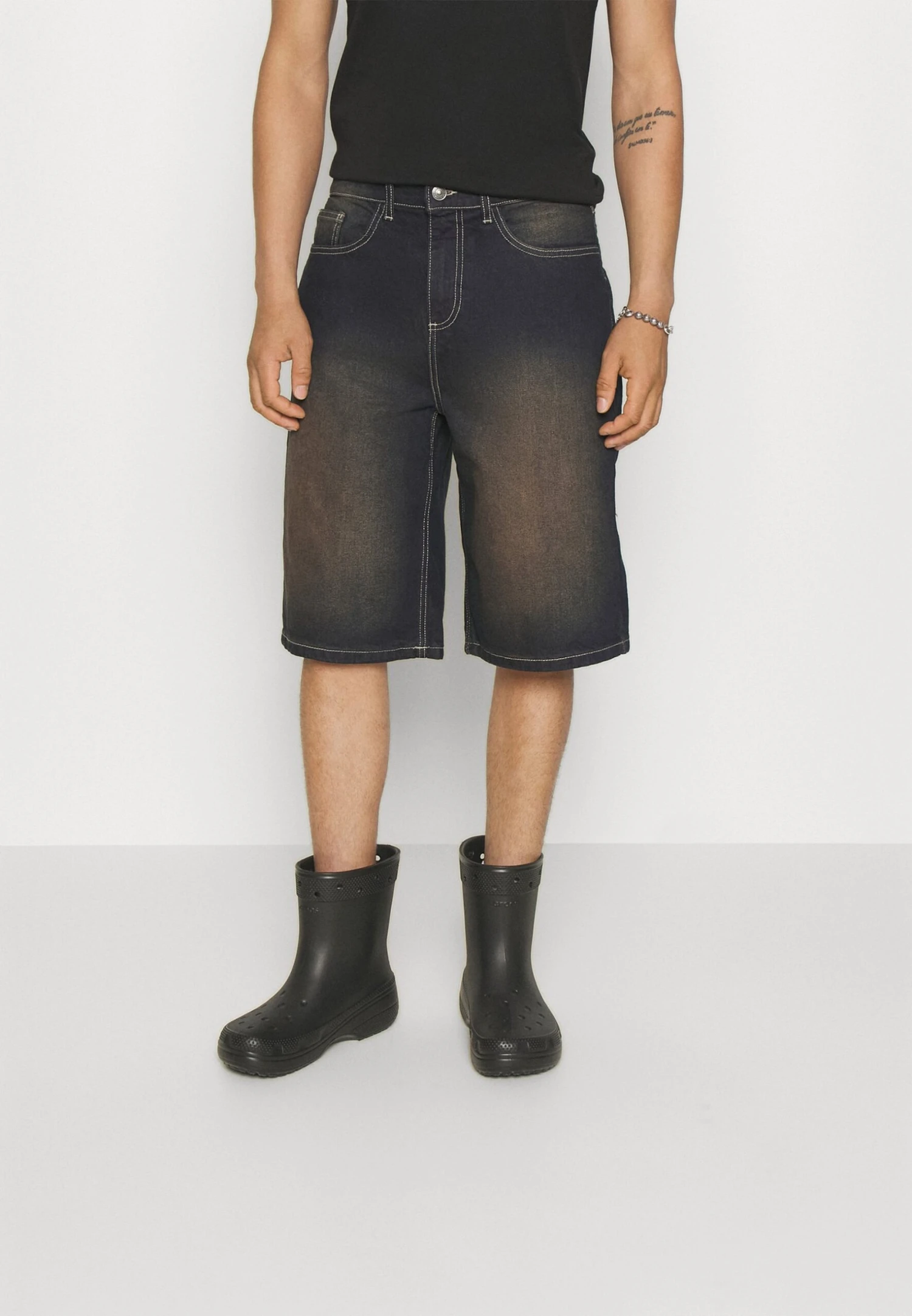 YOURTURN Unisex - Jeansshort - Dark Blue Denim 1 YOURTURN Unisex - Jeansshort - Dark Blue Denim