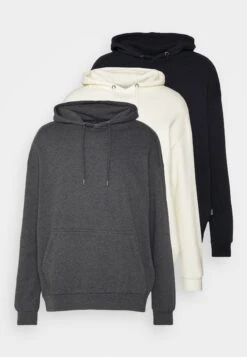 YOURTURN Unisex 3 Pack - Hoodie - Black/Mottled Dark Grey/Off White 12 YOURTURN Unisex 3 Pack - Hoodie - Black/Mottled Dark Grey/Off White -YOURTURN Winkel 9f67d9effa7b40808acf2ad0fce05e81