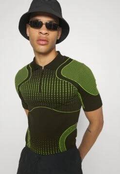 YOURTURN Unisex - Poloshirt - Black/Green -YOURTURN Winkel a932c9cd3699458d904952ff254a806a