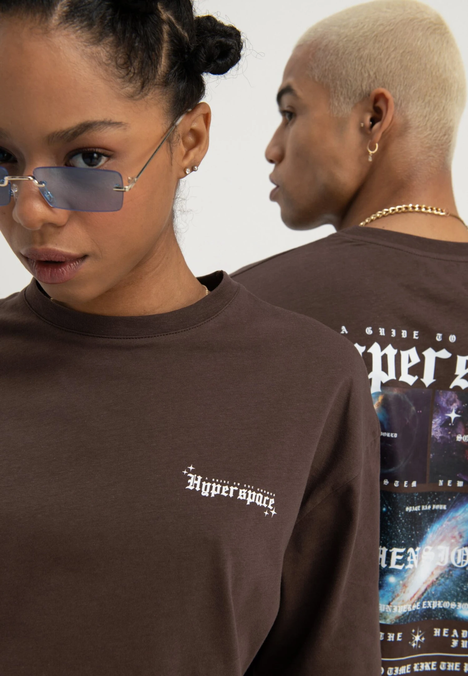 YOURTURN Unisex - T-Shirt Print - Brown 4 YOURTURN Unisex - T-Shirt Print - Brown - Afbeelding 4