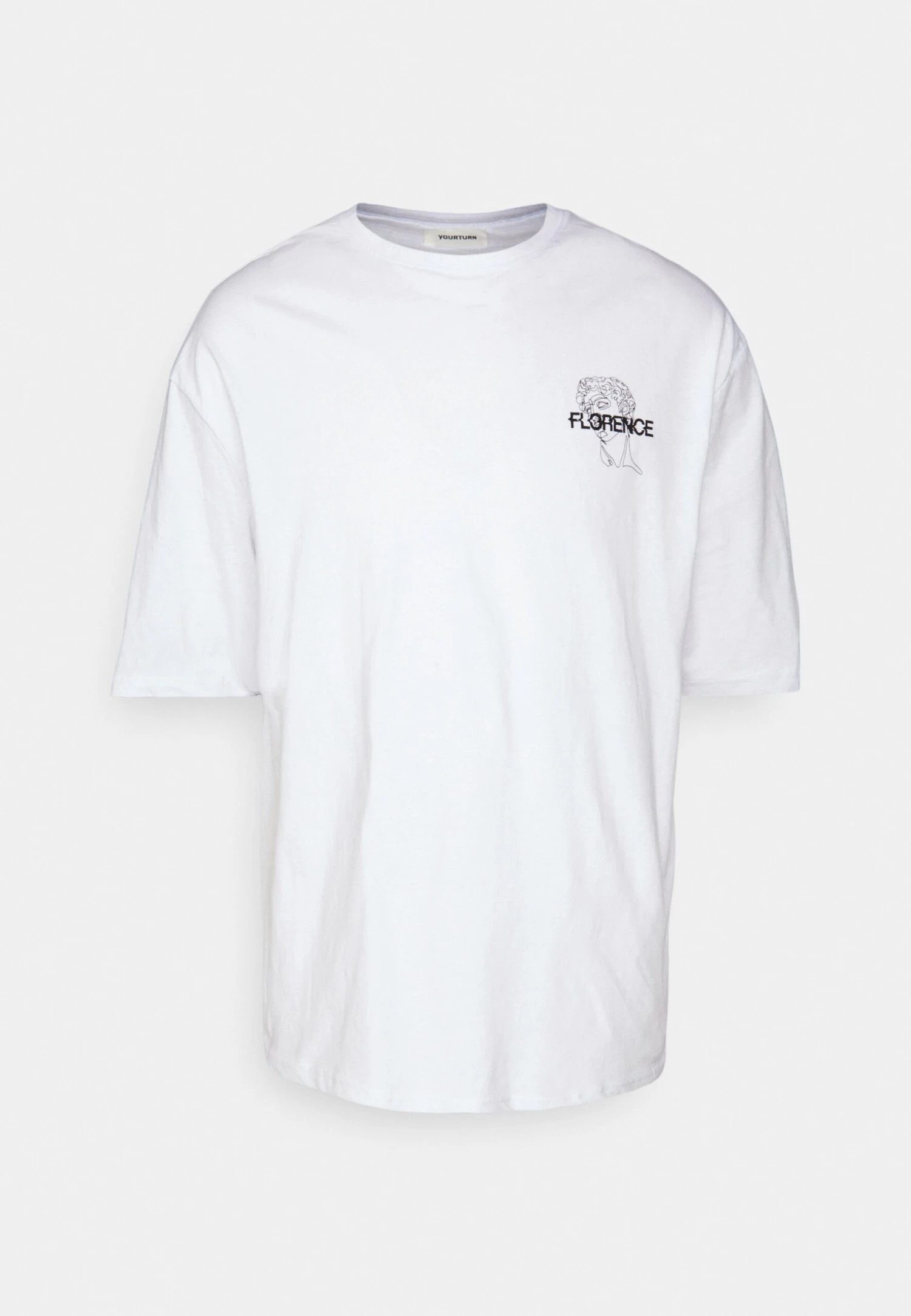 YOURTURN Unisex - T-Shirt Print - White 4 YOURTURN Unisex - T-Shirt Print - White - Afbeelding 4