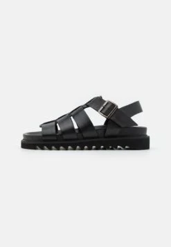 YOURTURN Winkel 55 YOURTURN Leather Unisex- Sandalen - Black