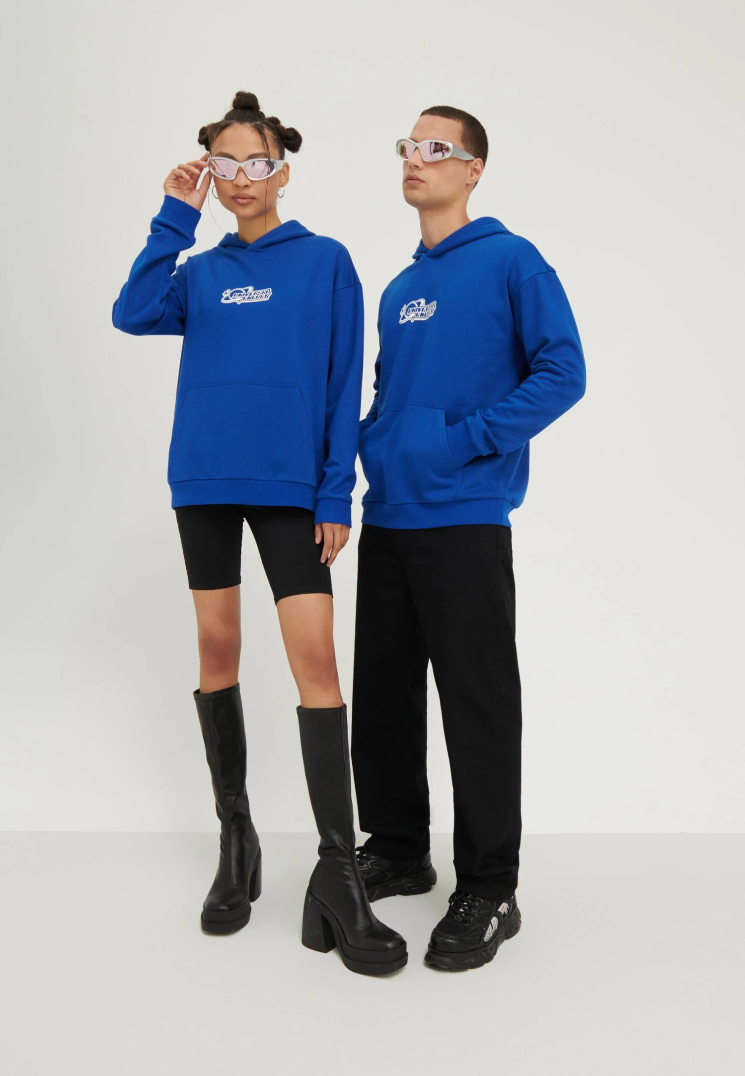 YOURTURN Unisex - Hoodie - Blue 2 YOURTURN Unisex - Hoodie - Blue - Afbeelding 2