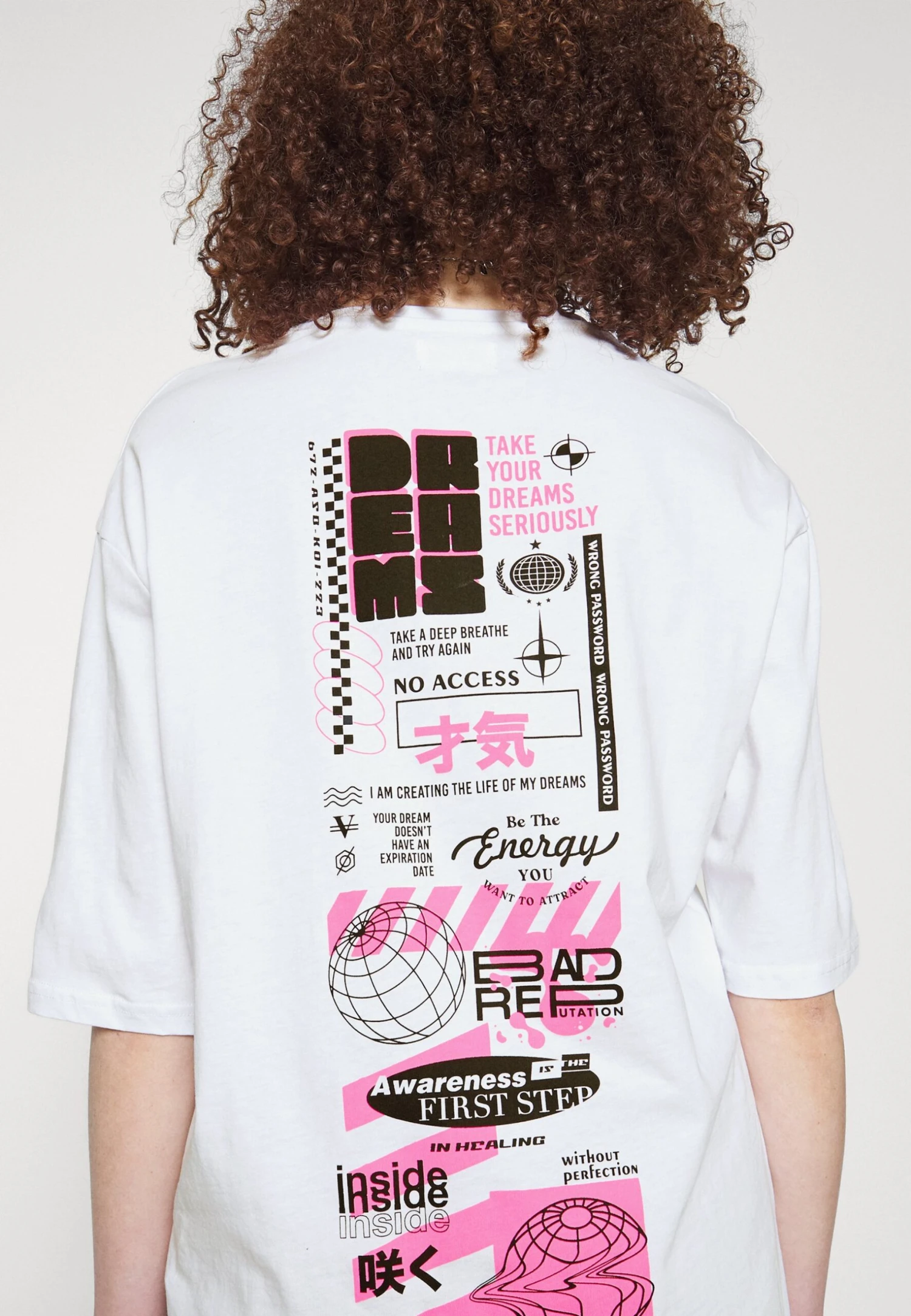 YOURTURN Unisex - T-Shirt Print - White 6 YOURTURN Unisex - T-Shirt Print - White - Afbeelding 6