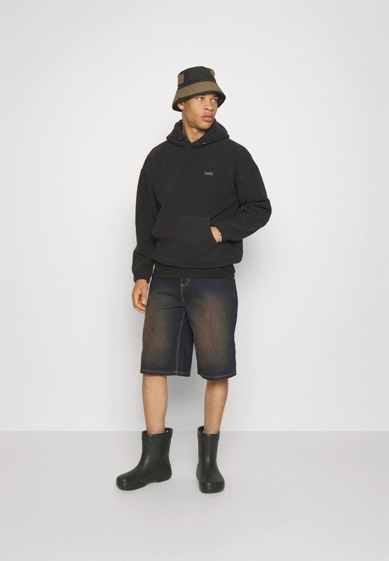 YOURTURN Unisex - Jeansshort - Dark Blue Denim 2 YOURTURN Unisex - Jeansshort - Dark Blue Denim - Afbeelding 2