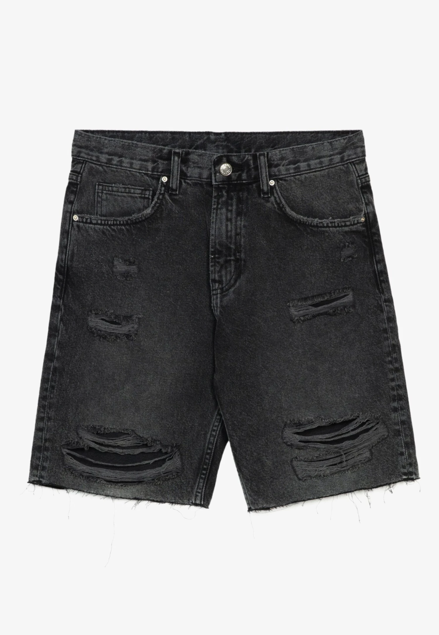 YOURTURN Unisex - Jeansshort - Black 4 YOURTURN Unisex - Jeansshort - Black - Afbeelding 4